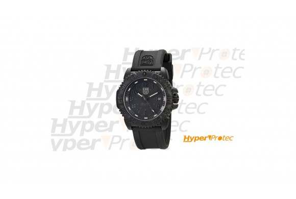 Montre LUMI-NOX Quartz - Analogique avec bracelet polyuréthane Noir