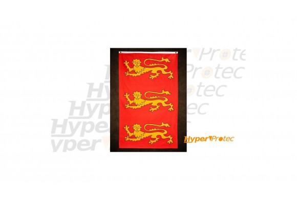 Drapeau Normand Richard Coeur de lion rouge et jaune léopards