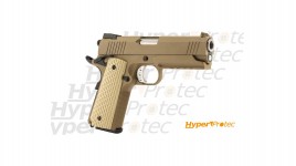 Réplique airsoft pistolet M1911 Desert Warrior hi-capa 4.3 TAN