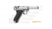 Pistolet airsoft WE P08 agrenté Gaz GBB - cal 6mm bbs