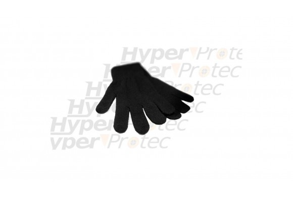 Gants noirs extensibles - taille moyenne 6 à 8