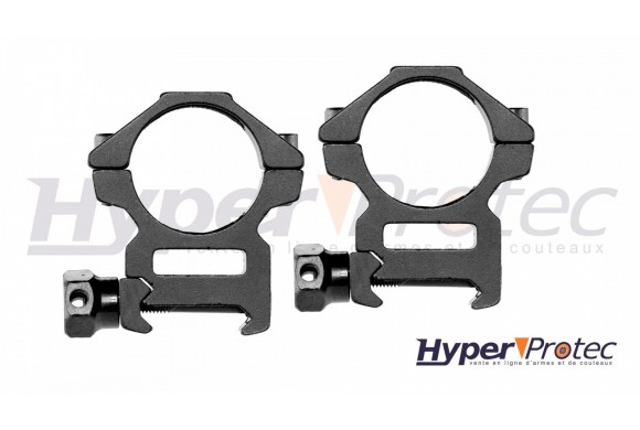 Colliers pour lunette de visée corps de 25.4 mm a fixer sur 22 mm